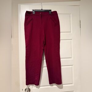 Bar III Rich Burgundy Women's Trousers